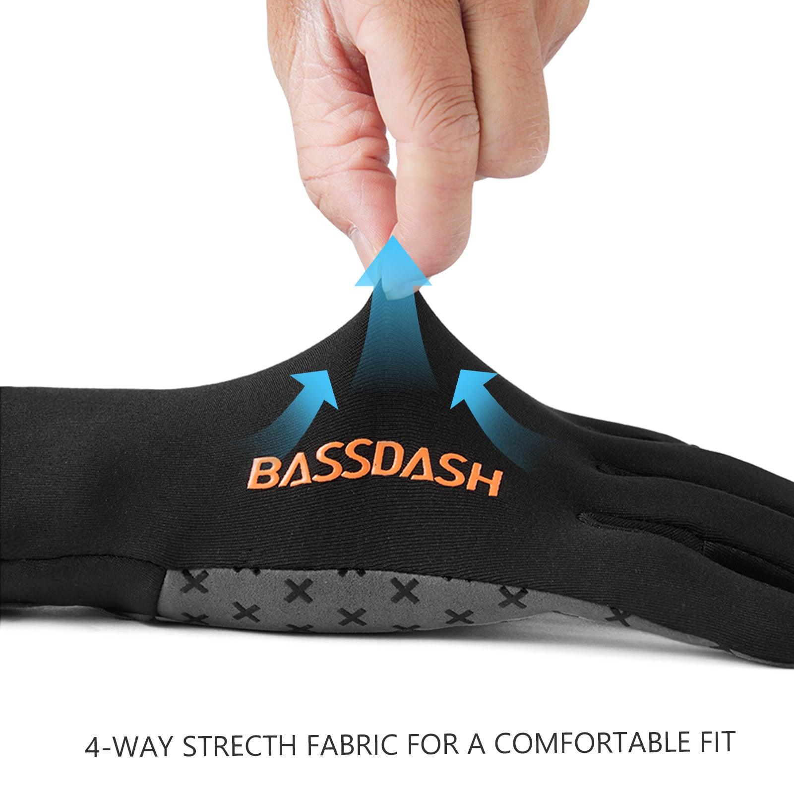 Unisex Fingerless Fleece Liner Hunting Gloves HG06 - Bassdash