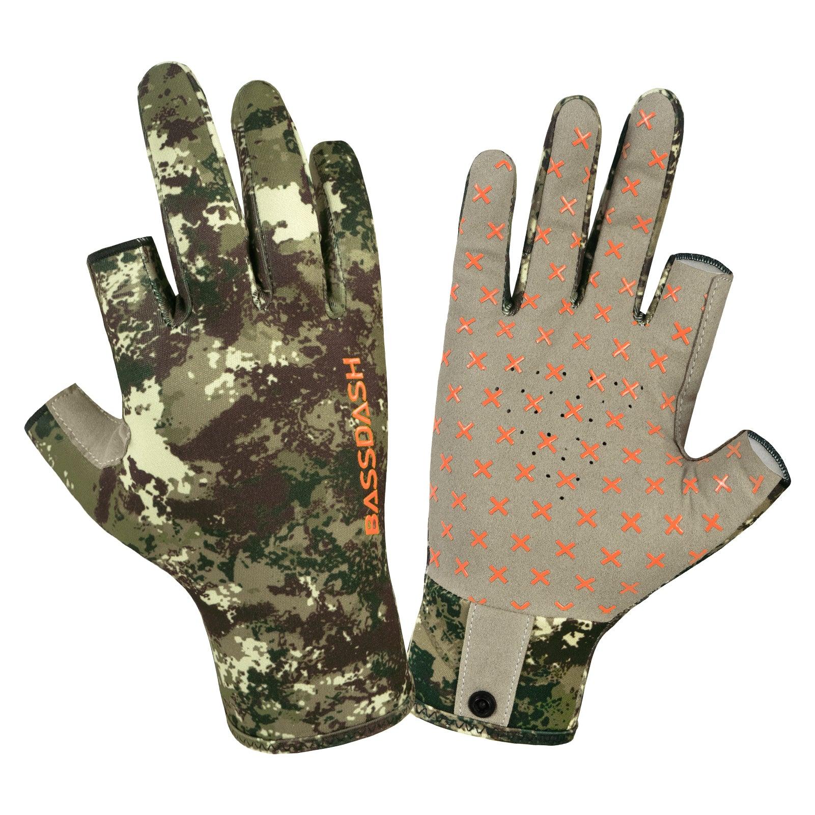 Unisex Fingerless Fleece Liner Hunting Gloves HG06 - Bassdash