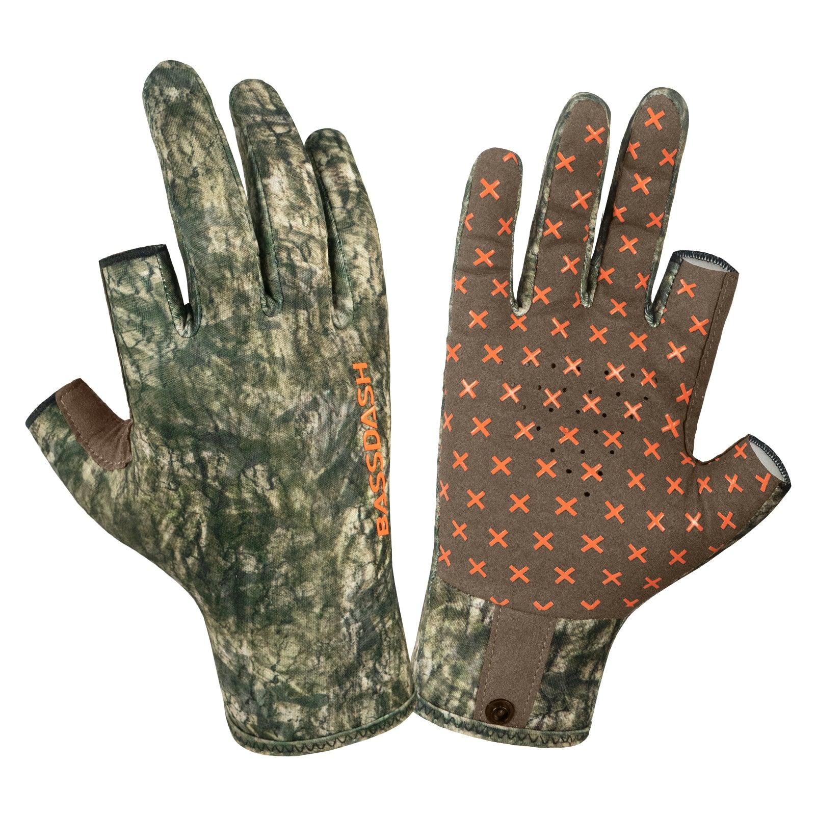 Unisex Fingerless Fleece Liner Hunting Gloves HG06 - Bassdash