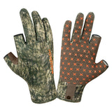 Unisex Fingerless Fleece Liner Hunting Gloves HG06 - Bassdash