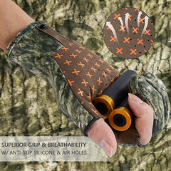 Unisex Fingerless Fleece Liner Hunting Gloves HG06 - Bassdash