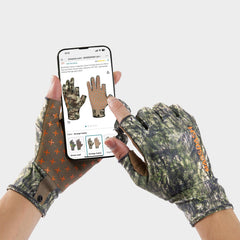 Unisex Fingerless Fleece Liner Hunting Gloves HG06 - Bassdash