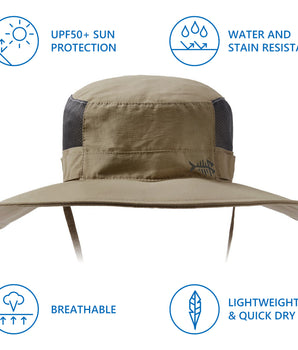 Unisex UPF 50+ Water Resistant Fishing Bucket Hat FH15