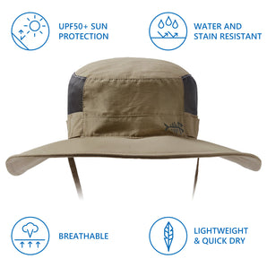 Unisex UPF 50+ Water Resistant Fishing Bucket Hat FH15