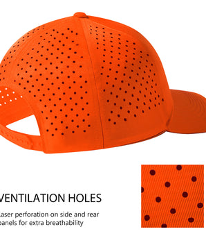 Unisex UPF 50+ Water Resistant Laser Cut Mesh Baseball Cap FH14