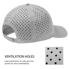 Unisex UPF 50+ Water Resistant Laser Cut Mesh Baseball Cap FH14