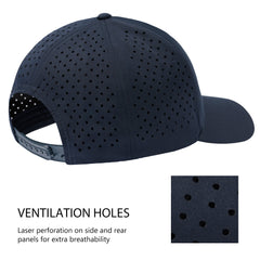 Unisex UPF 50+ Water Resistant Laser Cut Mesh Baseball Cap FH14