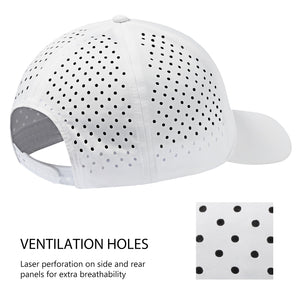 Unisex UPF 50+ Water Resistant Laser Cut Mesh Baseball Cap FH14