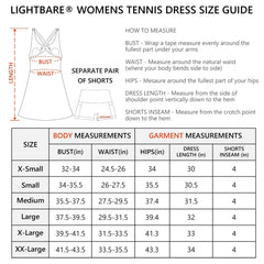 Women's UPF 50+ Tennis Dress with shorts LB06W - Bassdash