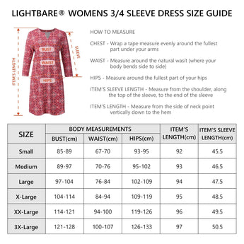 Lightbare Women's UPF50+ 3/4 Sleeve Dress LB04W - Bassdash