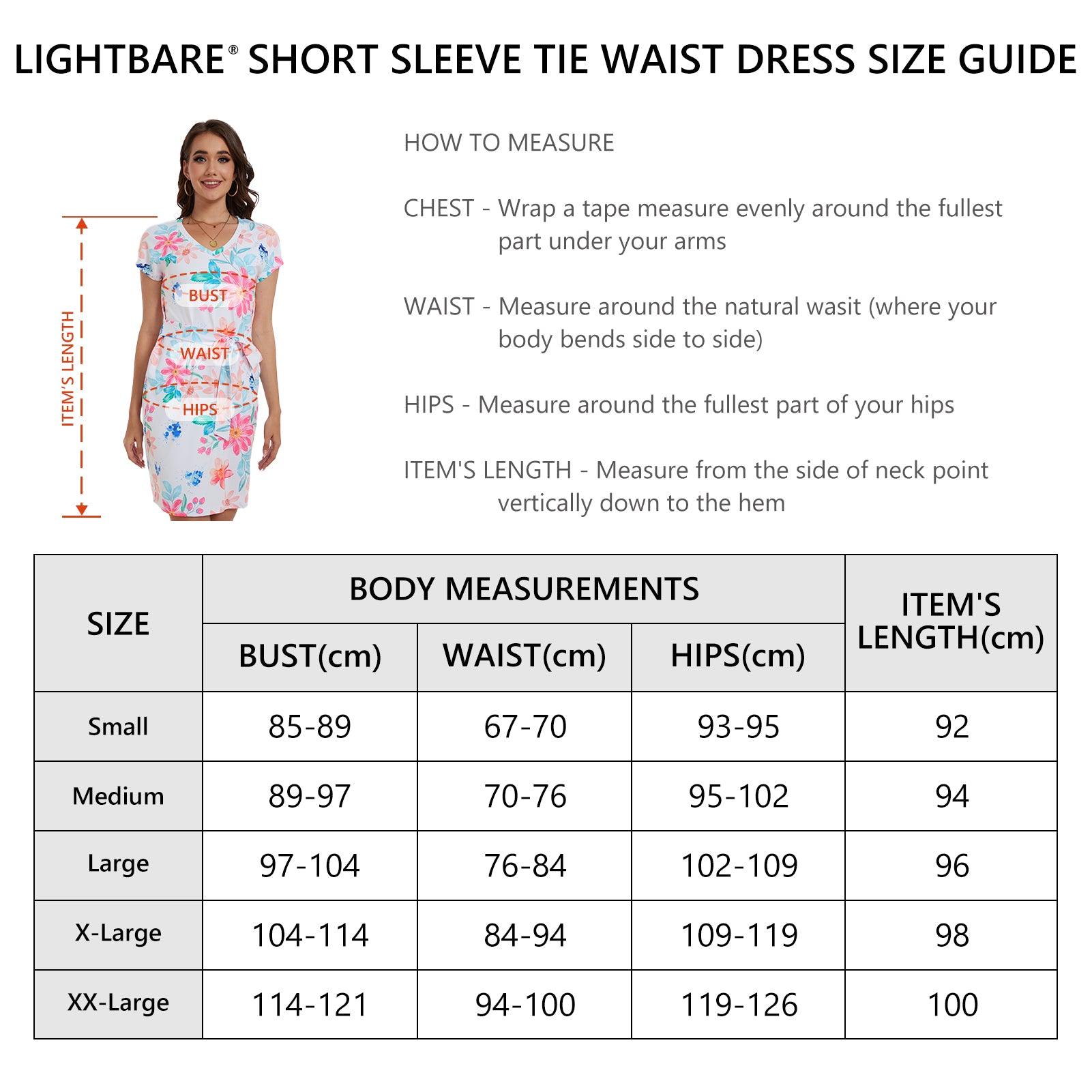 Women's UPF 50+ Short Sleeve Tie Waist Dress LB13W - Bassdash