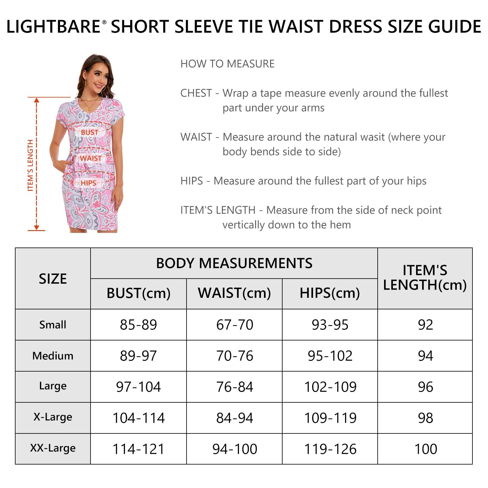 Women's UPF 50+ Short Sleeve Tie Waist Dress LB13W - Bassdash