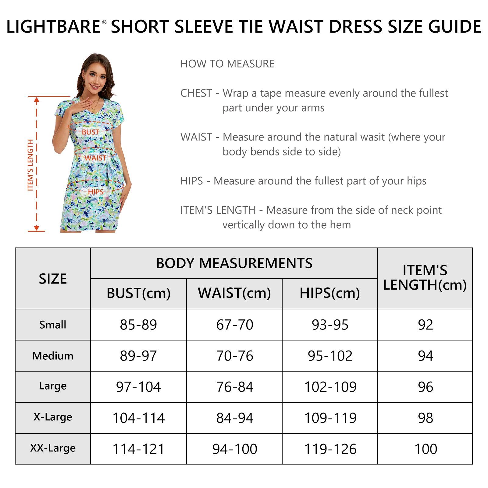 Women's UPF 50+ Short Sleeve Tie Waist Dress LB13W - Bassdash