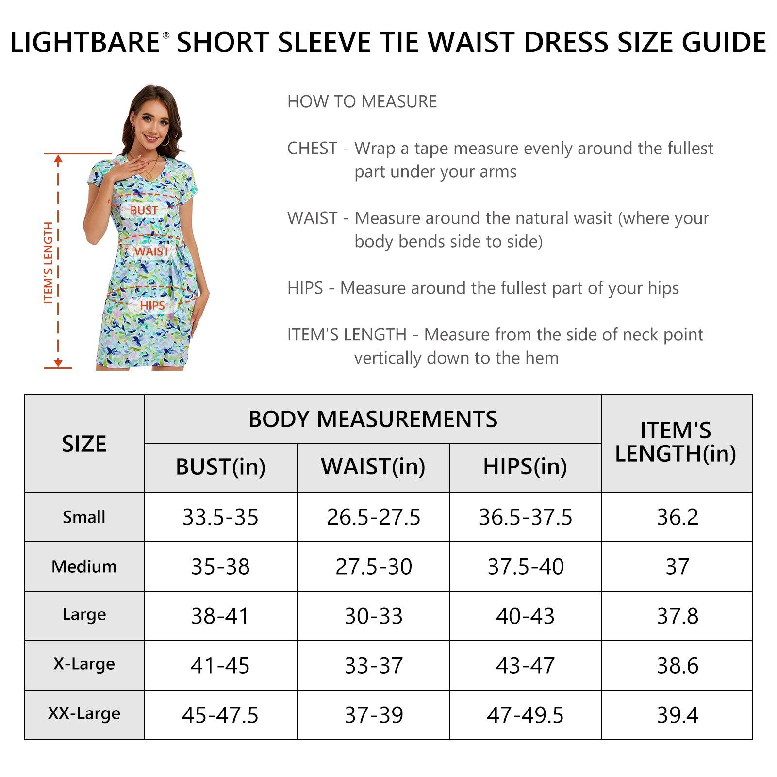 Women's UPF 50+ Short Sleeve Tie Waist Dress LB13W - Bassdash