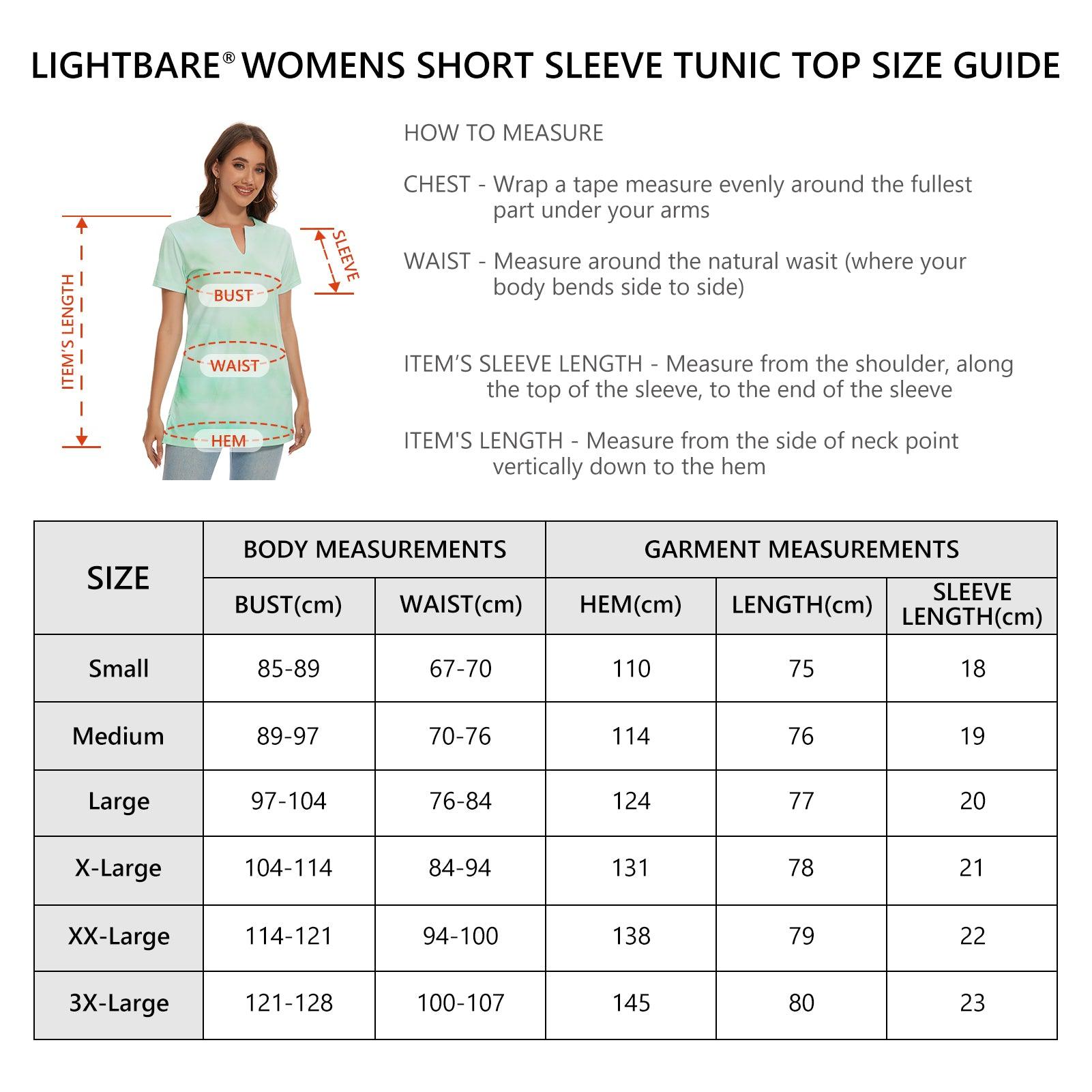 Women's UPF 50+ Short Sleeve Notch Neck Tunic Tops LB14W - Bassdash