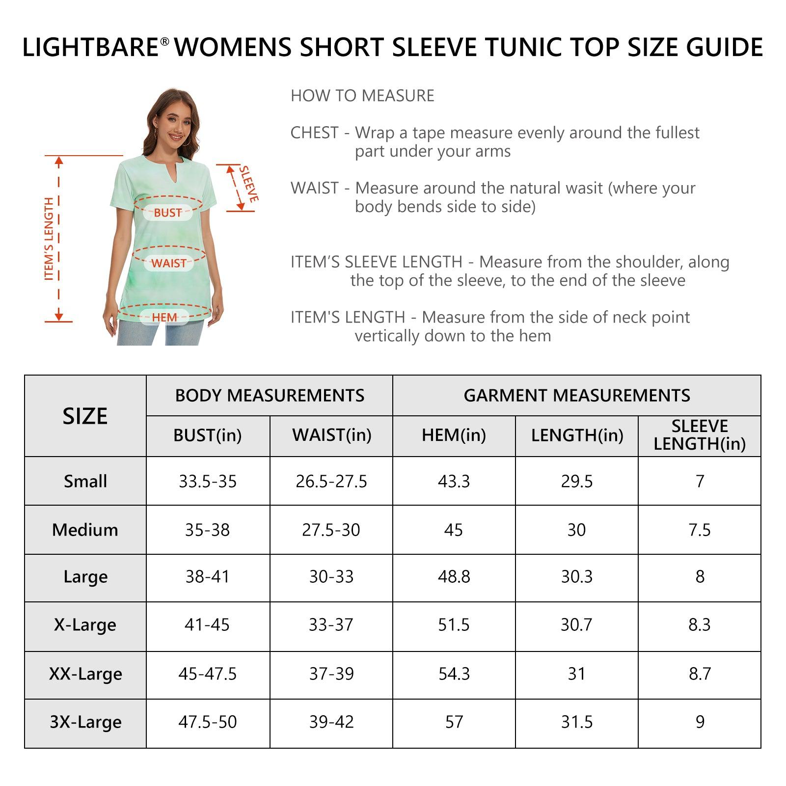 Women's UPF 50+ Short Sleeve Notch Neck Tunic Tops LB14W - Bassdash