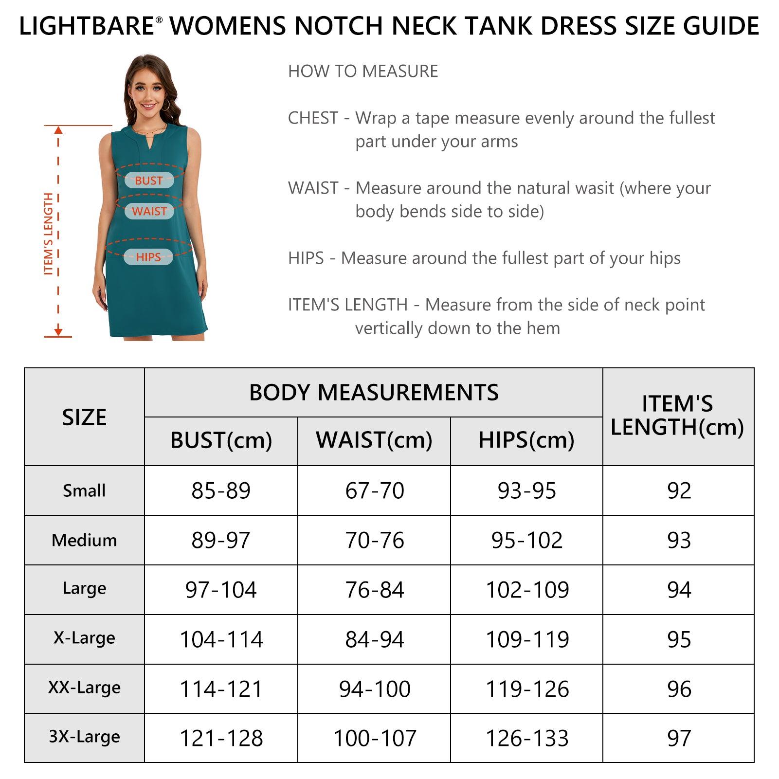 Women's UPF 50+ Notch Neck Tank Dress LB15W - Bassdash