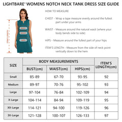 Women's UPF 50+ Notch Neck Tank Dress LB15W - Bassdash