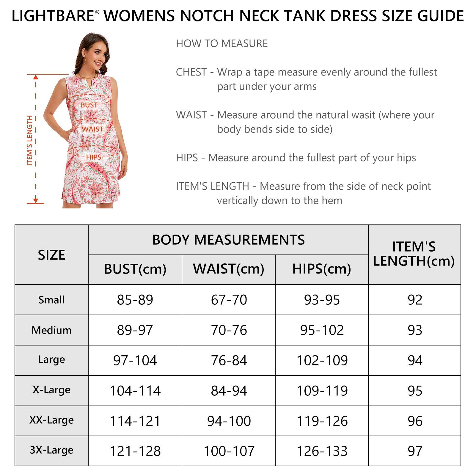 Women's UPF 50+ Notch Neck Tank Dress LB15W - Bassdash