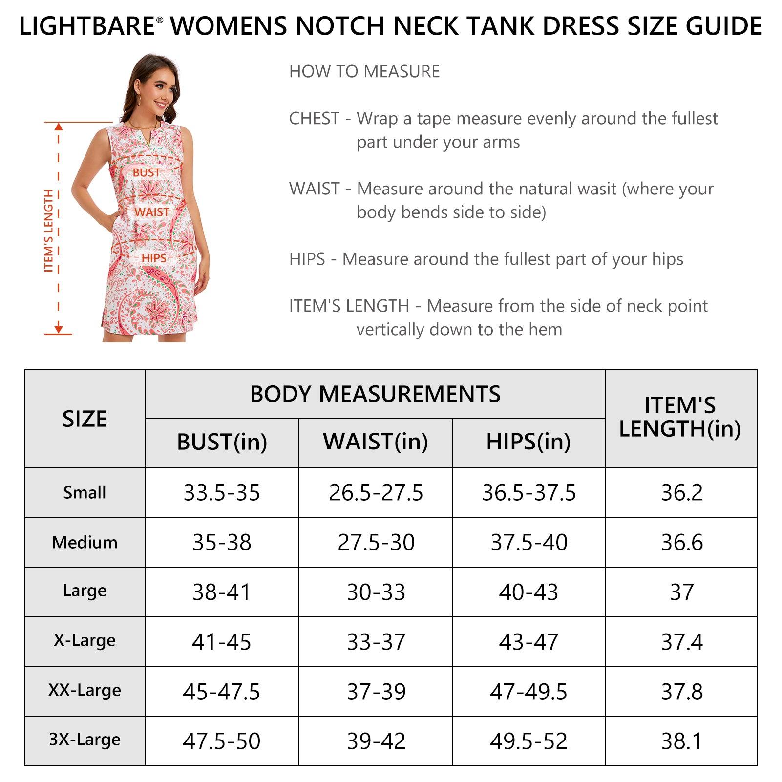 Women's UPF 50+ Notch Neck Tank Dress LB15W - Bassdash