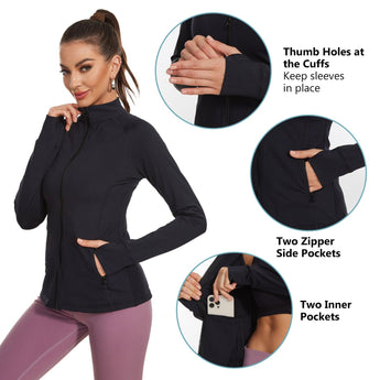 Women’s Full Zip Athletic Jacket LB18W - Bassdash