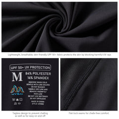 UVSAI Men UPF 50+ Permanent UV Sun Protection Vented Hoodie Shirt