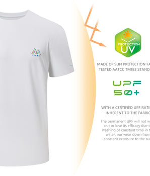 UVSAI Men’s Permanent UPF 50+ Short Sleeve T-Shirts