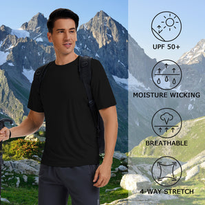 UVSAI Men’s Permanent UPF 50+ Short Sleeve T-Shirts