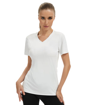 UVSAI Women’s UPF 50+ V Neck Short Sleeve Shirt