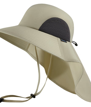 UVSAI UPF 50+ Foldable Sun Hats Wide Brim with Large Neck Flap