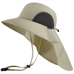 UVSAI UPF 50+ Foldable Sun Hats Wide Brim with Large Neck Flap