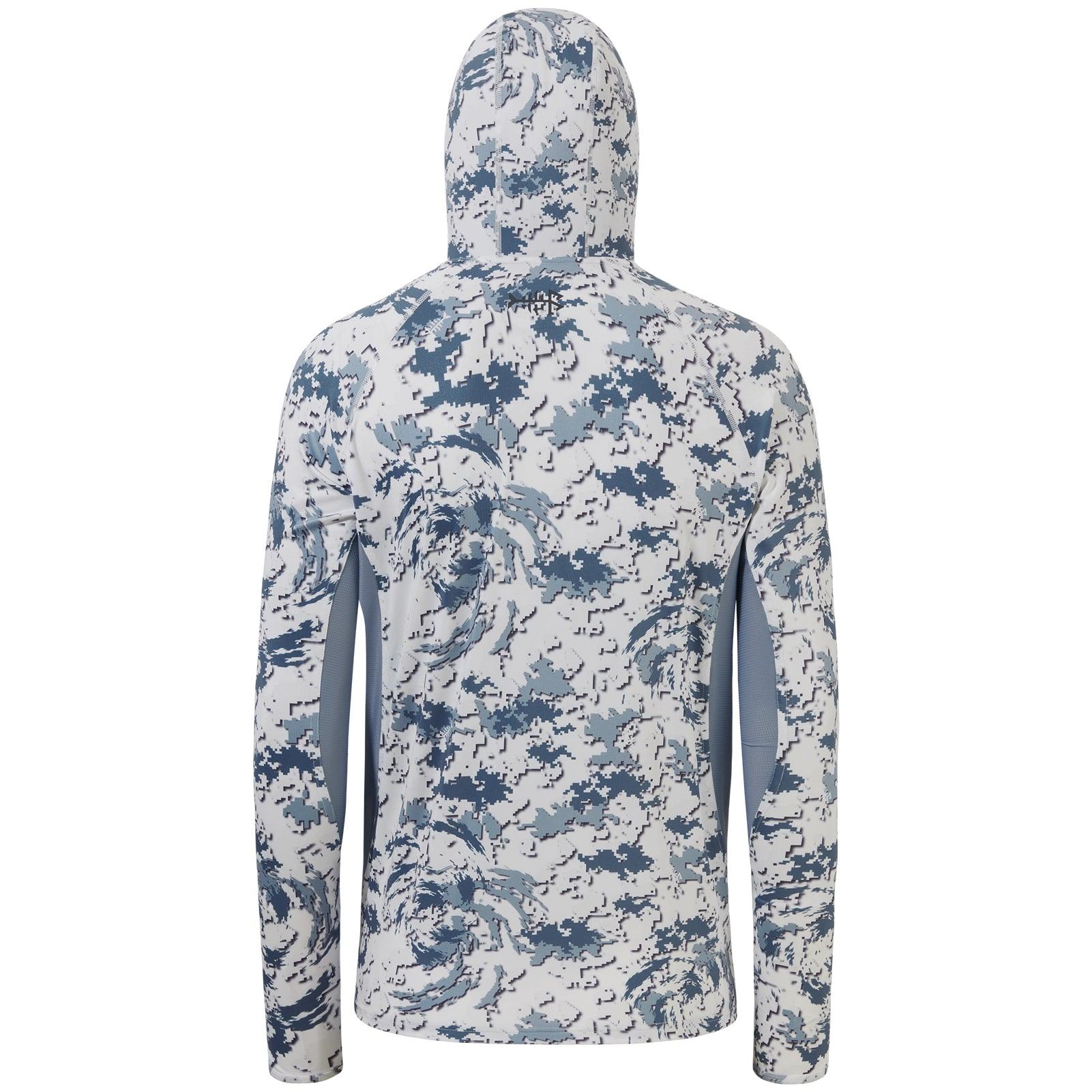 Men's UPF 50+ Long Sleeve Hunting Hoodie with Mask FS06M - Bassdash