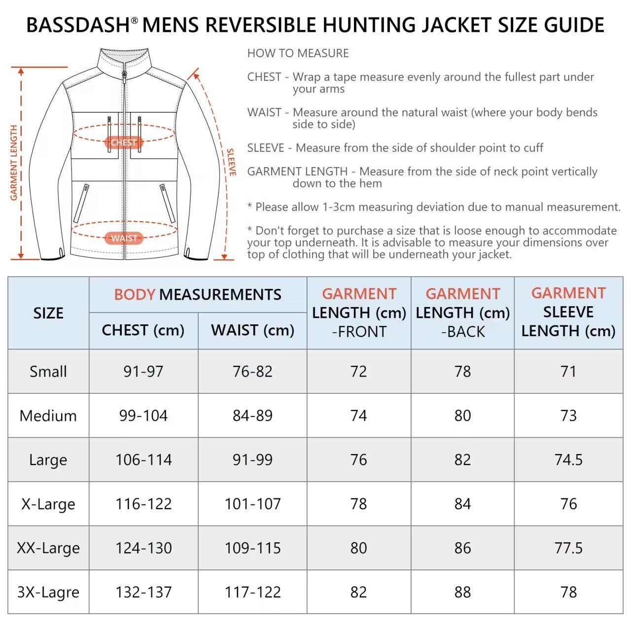 Reversible Lightweight Insulated Hunting Jacket - Bassdash