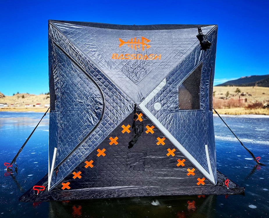 Ice Fishing Shelter Pop Up Portable Thermal Hub Tent