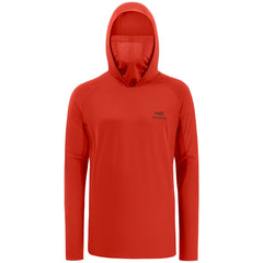 Men’s UPF 50+ Long Sleeve Fishing Hoodie with UV Neck Gaiter FS06M