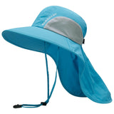 Unisex UPF 50+ Water Resistant Sun Hat with Neck Flap FH06