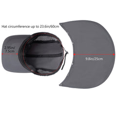 Bassdash Foldable UPF 50+ Fishing Hats with Removable Neck Flap FH12 - Bassdash