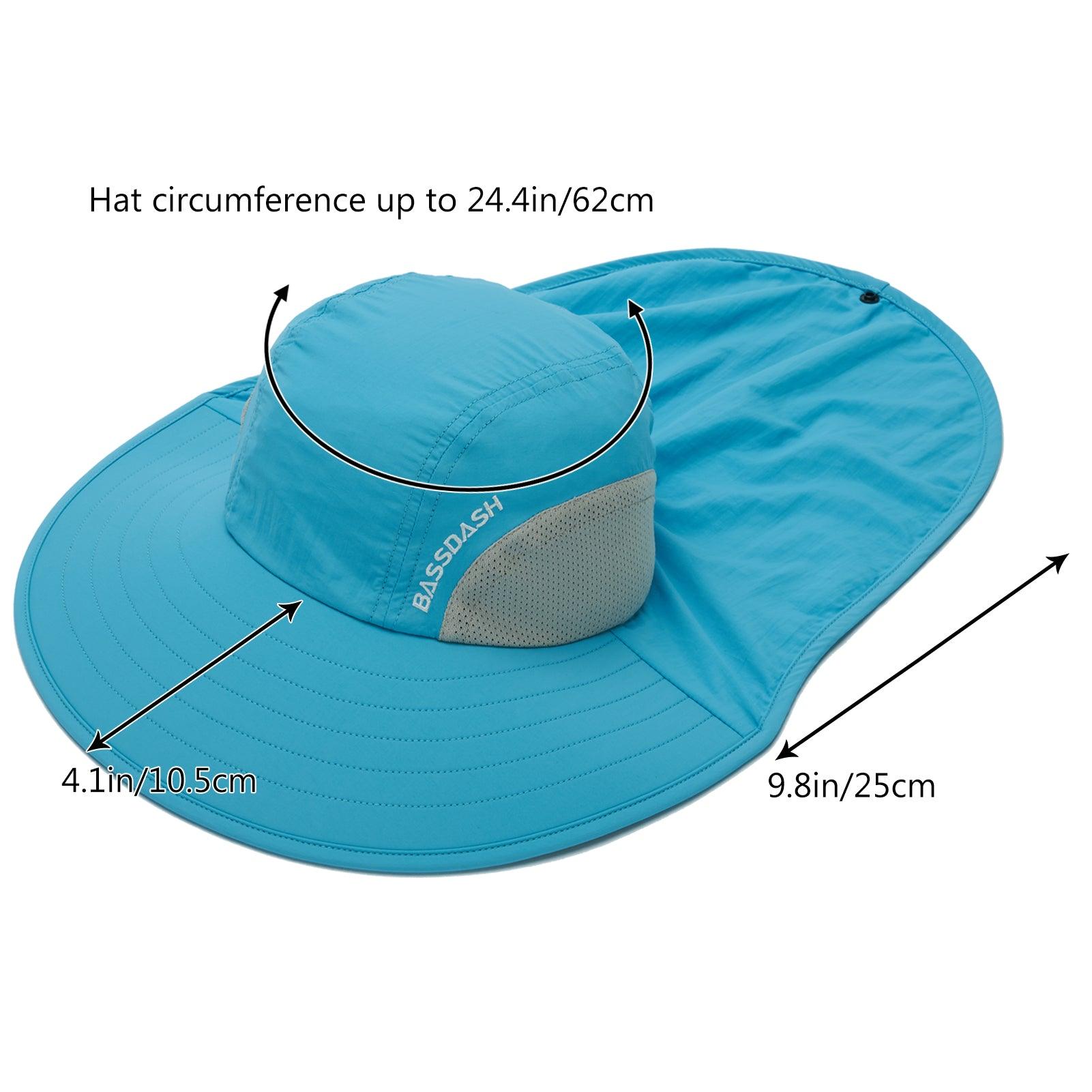 Unisex UPF 50+ Water Resistant Sun Hat with Neck Flap FH06, Cream