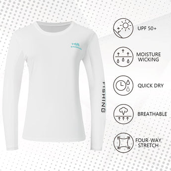 Women's UPF 50+ Long Sleeve Shirts FS03W - Bassdash