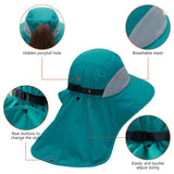 Unisex UPF 50+ Water Resistant Sun Hat with Neck Flap FH06