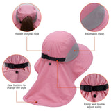 Unisex UPF 50+ Water Resistant Sun Hat with Neck Flap FH06