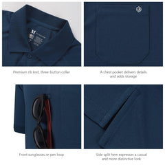 Men's Short Sleeve Polo Shirts UPF 50 LB06M - Bassdash