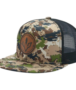 Unisex Flat Brim Trucker Cap - Highland1 - Bassdash
