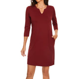 Lightbare Women's UPF50+ 3/4 Sleeve Dress LB04W