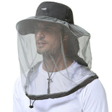 UPF 50+ Mosquito Sun Hat with Neck Flap
