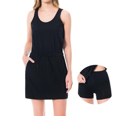 Women's UPF 50+ Tank Dress with Drawstring Waist LB08W - Bassdash