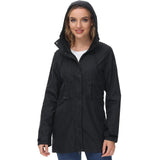 Lightbare Women's Water Resistant Ripstop Rain Coat LB02W