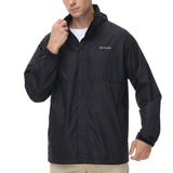 Lightbare Men's Water Resistant Ripstop Rain Coat LB02M