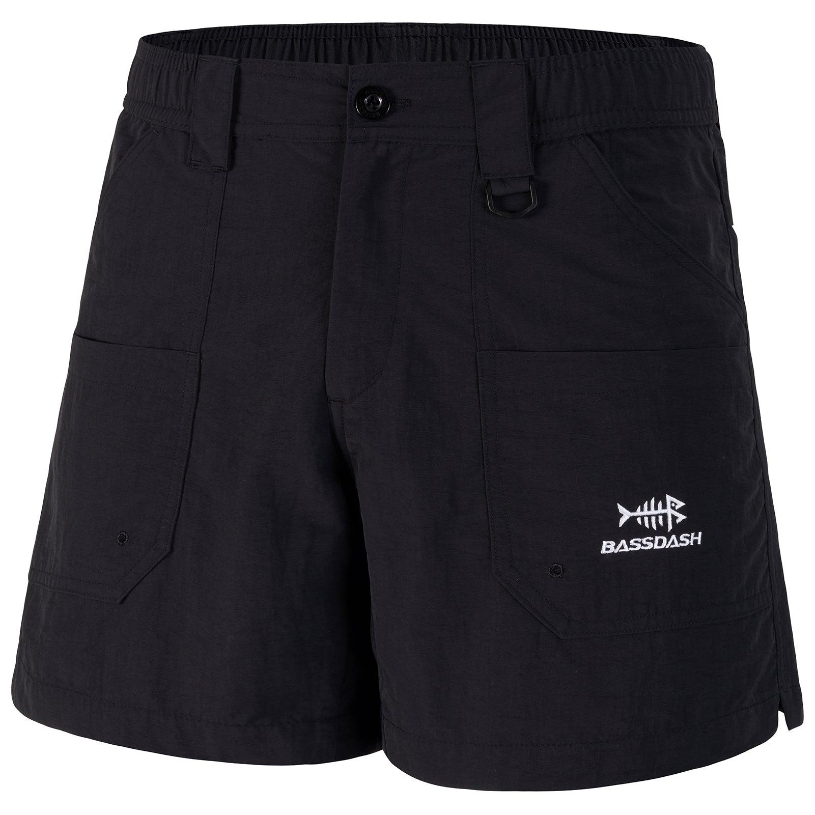 Youth 5in UPF 50+ Quick Dry Fishing Shorts FP03Y, Black / X-Small