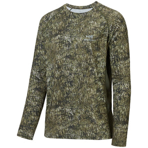 Men's UPF 50+ Camo Long Sleeve Hunting Shirt FS13M - Bassdash
#color_moss-wood